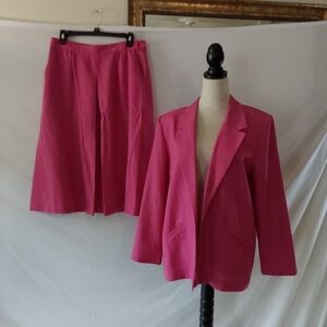 Vintage Porter Pink 2 pc Skirt Suit Blazer/Jacket Size 15/16